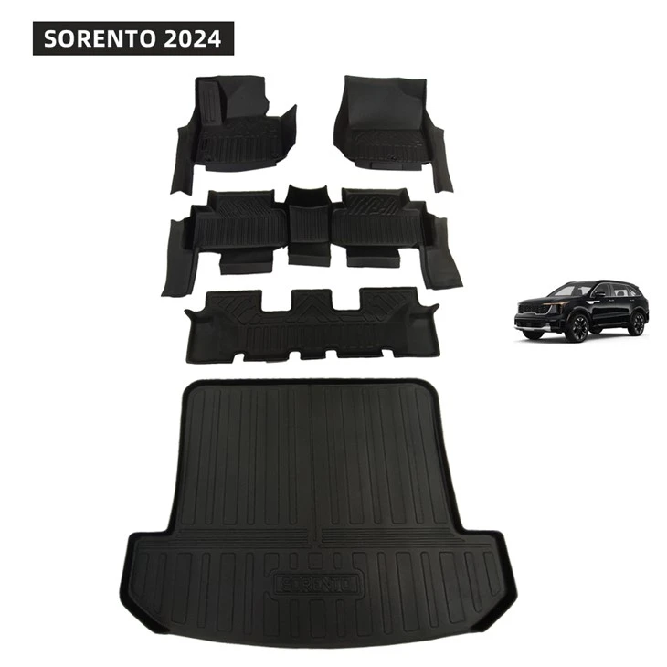 Factory Waterproof Direct Sales 5D TPE Car Mats For SORENTO 2024